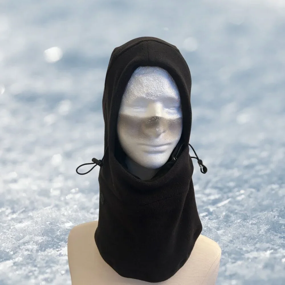 TOUGHOUTFITTERS Black Fleece Balaclava — Warm, Sleek & Ready for Anything!